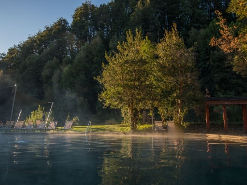 ¿Como llegar a las termas huife en bus?
